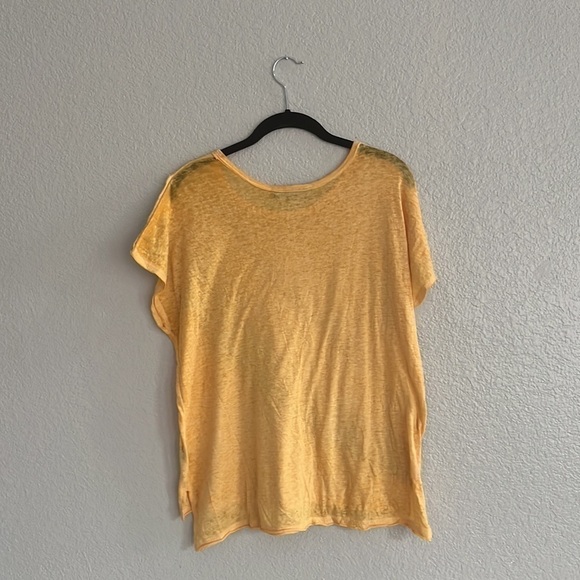 Vanilla Star Yellow Color Block Oversized Shirt Size Small - Picture 9 of 10